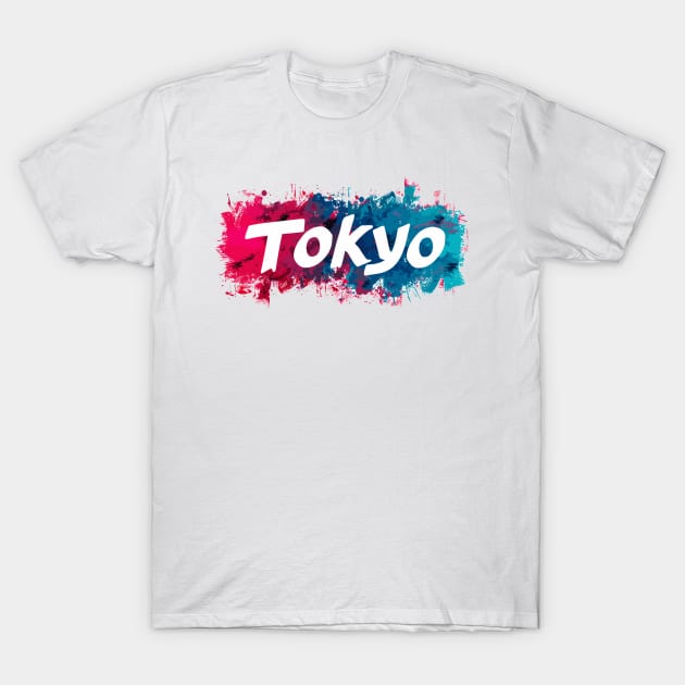 tokyo color splash Design T-Shirt by MK3